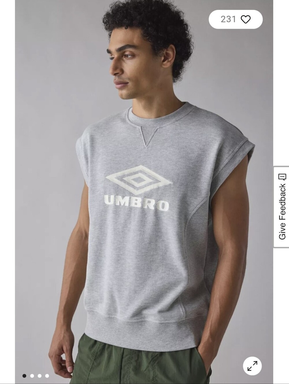Umbro Light Gray Vest